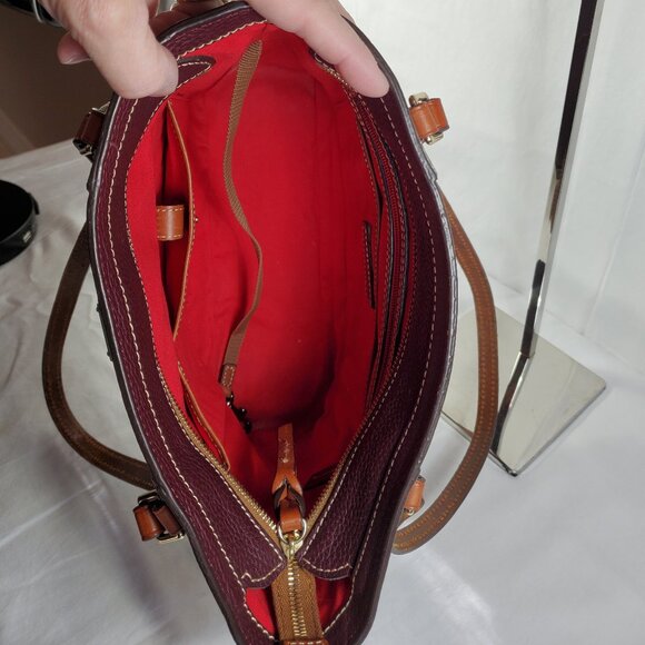 Dooney & Bourke Small Lexington in Burgundy - Picture 8 of 10